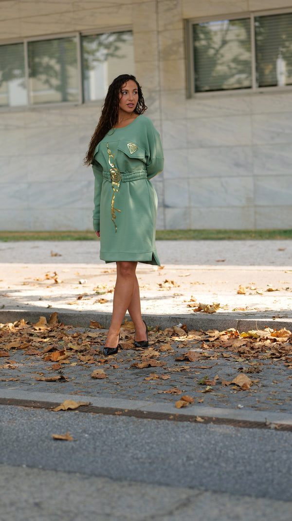 Vestido Verde Menta Suave