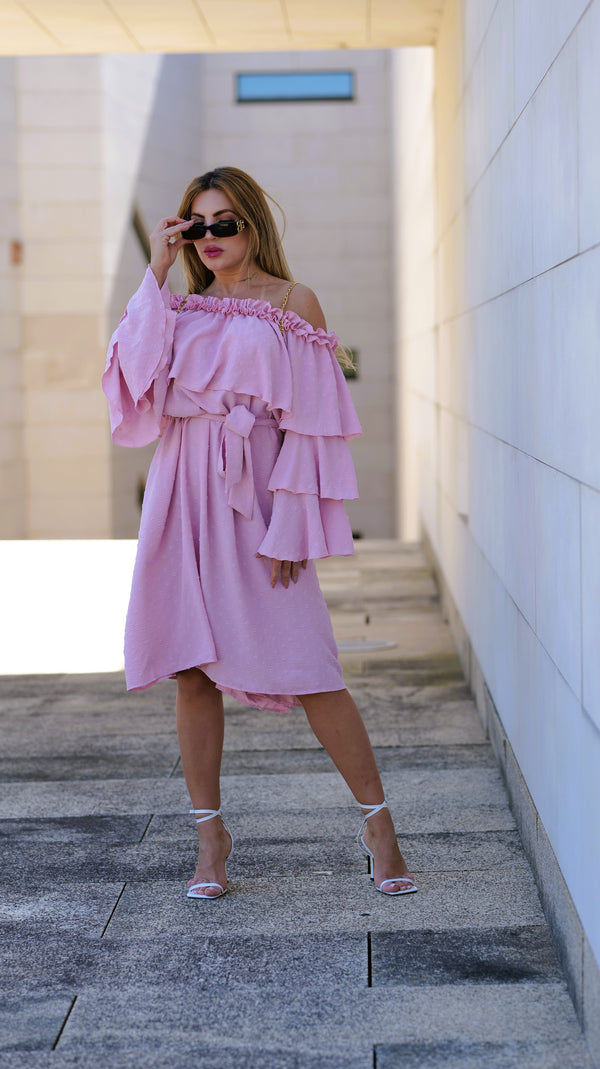 Vestido Blessed Boho Rosa